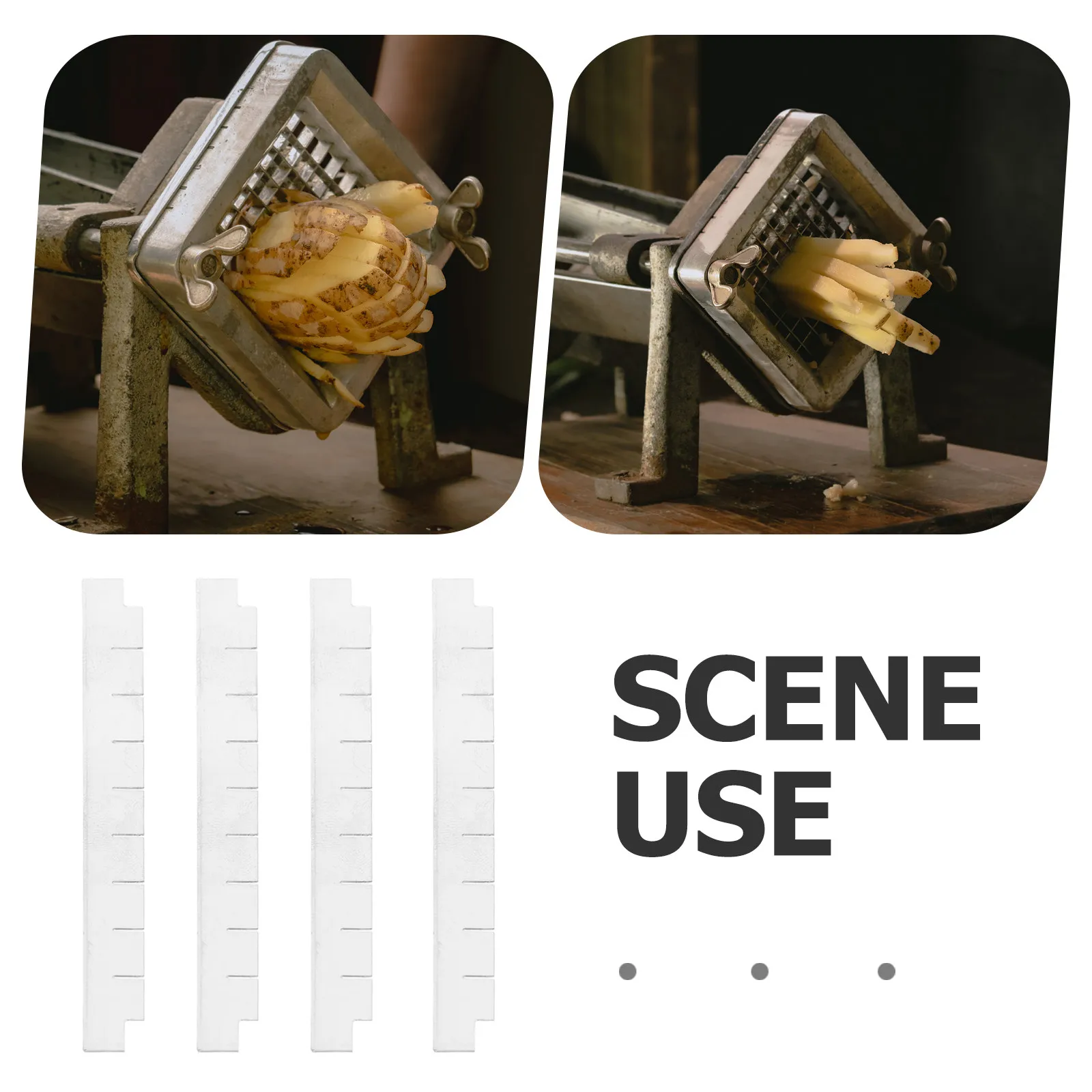 20Pcs Commercial Stainless Steel Vegetable Dicer Blade Replacement Chopper Pusher Block Onion Tomato French Fry Cutter