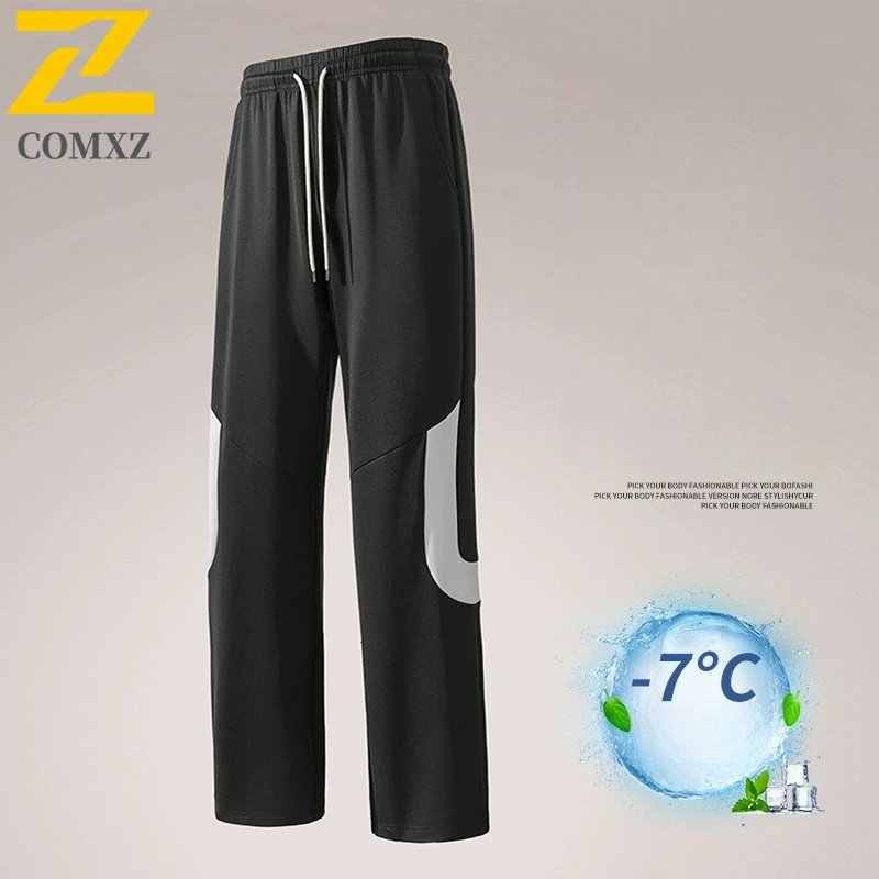 

Повседневные широкие брюки унисекс, быстросохнущие, с защитой от солнца, летние, дышащие, свободные, прямые, спортивные штаны