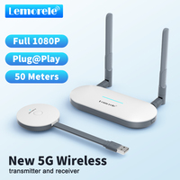 Lemorele Wireless USB/HDMI Video Transmitter & HDMI/VGA Receiver Extender Display Adapter Dongle for TV Monitor Projector