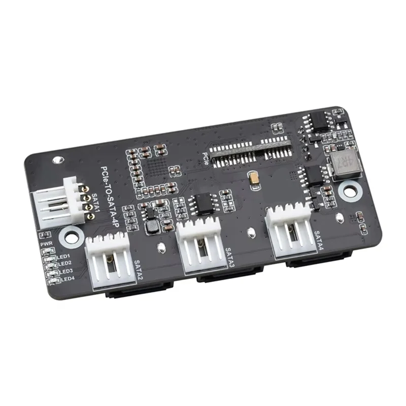 

DIGIT-For Raspberry Pi Compute Module 4 CM4 Pcie To SATA PCI-E To Four-Way SATA3.0 Card 6Gbps High-Speed SATA Expansion Board