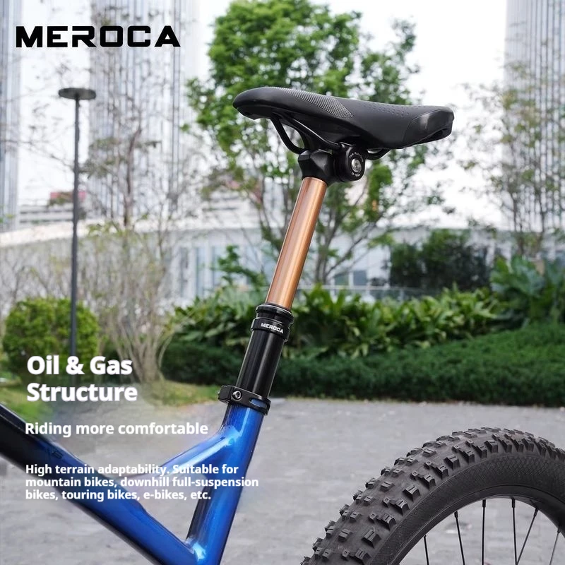 

MEROCA Wire Control Internal Routing MTB Dropper Seatpost Telescopic Adjustable Seat Tube 27.2 30.9 31.6mm for Mountain Bike