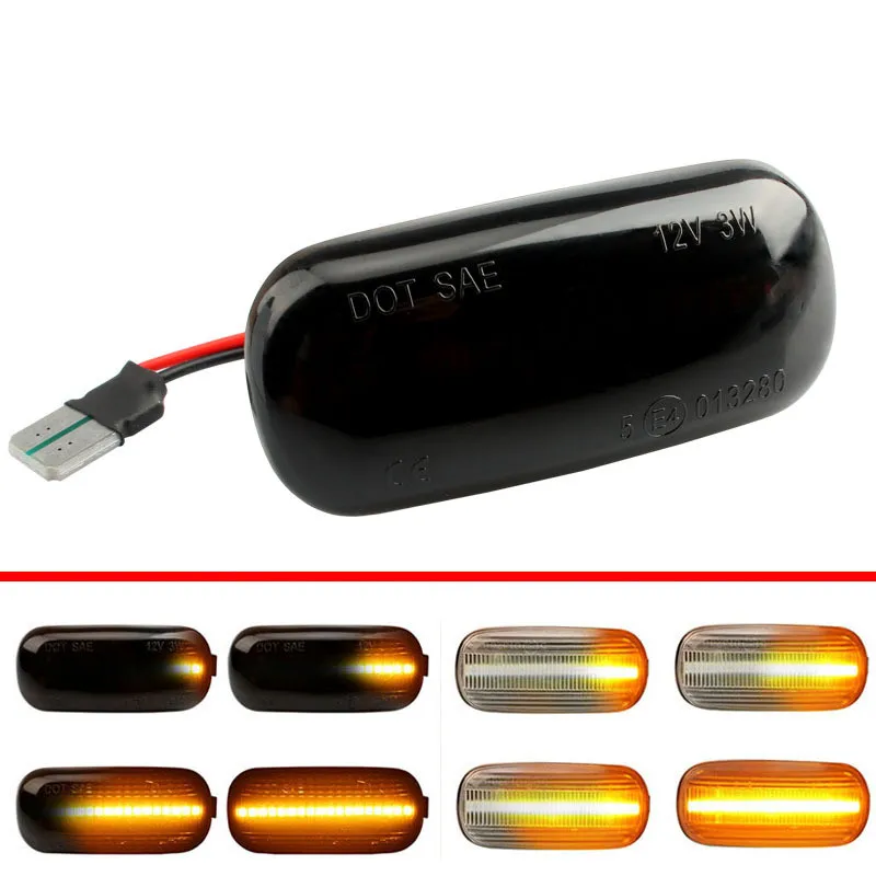 Side turn signal LED side light For Audi A3 S3 A4 S4 A6 S6 RS6 B6 B7 B8C7 TT Blinker Amber Smoke LED