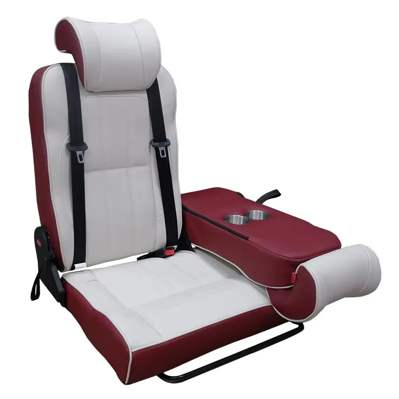 High Quality Custom RV Folding Sofa Bed Leather Split Adjustable Backrest Foldable for Motorhomes Travel Vehicles Wholesale