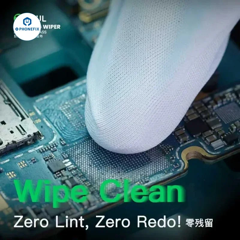 2UUL CL05 400pcs 4 inches Dust Attraction Cleaning Wiper Cloth for Electronics Mobile Phone Motherboard LCD Display Clean Repair