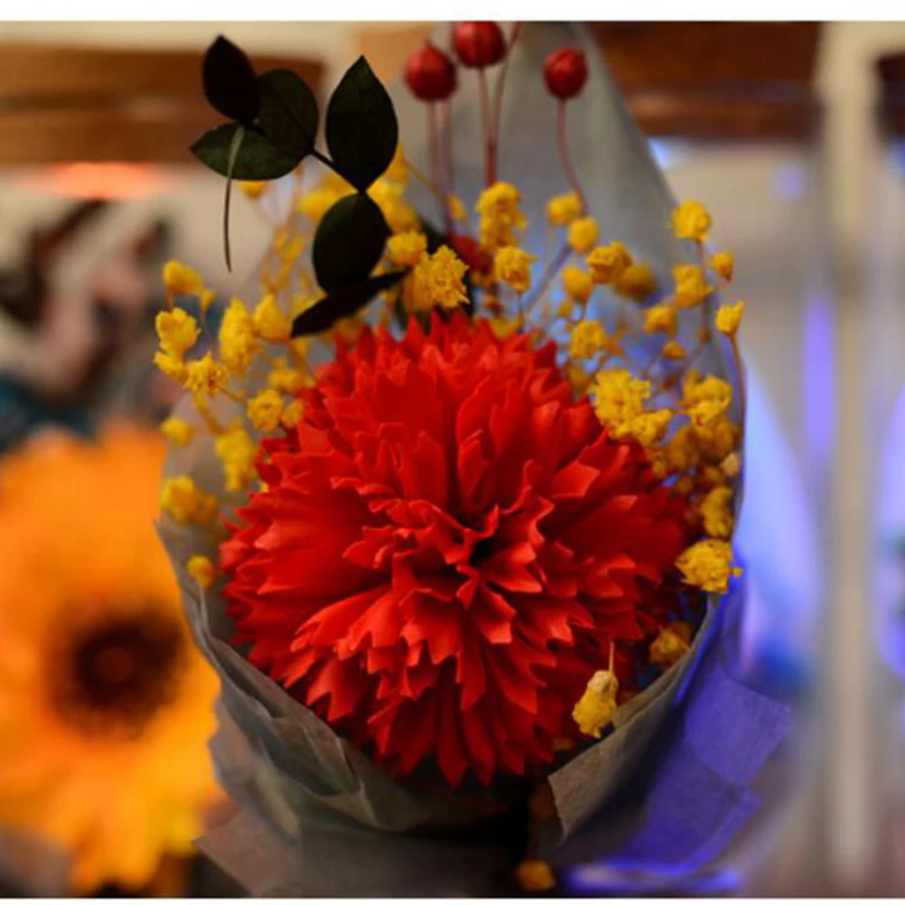 

Eternal Glowing Wishing Bottle Preserved Carnation Flower Decor Romantic Wedding Birthday Gift Home Party Decoration for