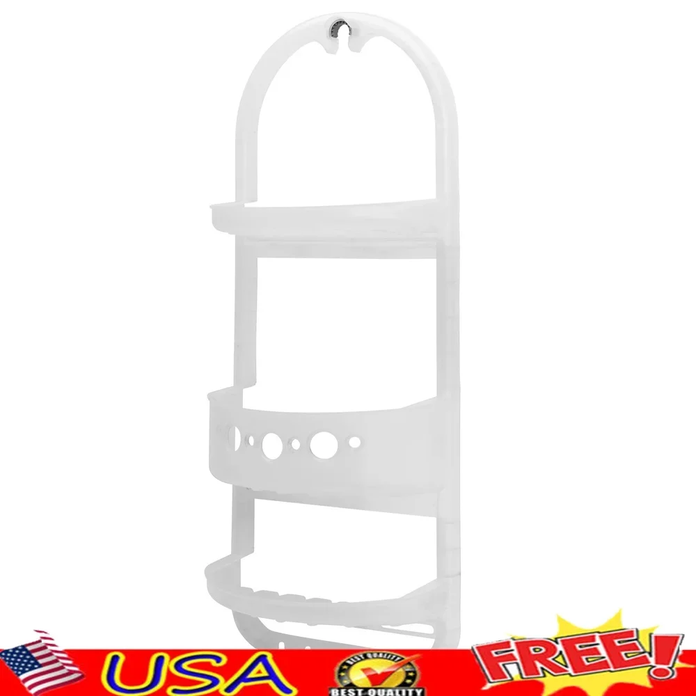 

Сверхмощная душевая кабина с двумя полками Глубокая корзина Не требует инструментов Простая установка Устойчивость к ржавчине Хранение в ванной комнате