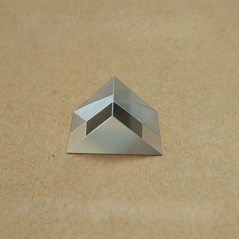 Vidrio óptico K9, pendiente de ángulo recto que refleja Prisma óptico, experimento, prisma Triangular, 10x20mm/20x20mm/30x30mm, 2 uds.