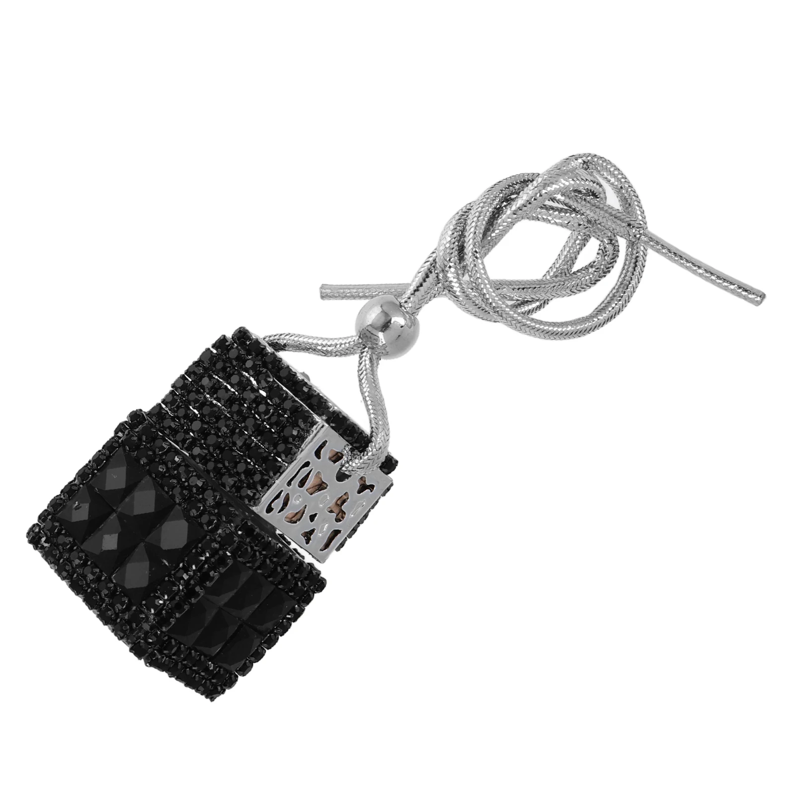 

Sturdy Crystal Diamond Studded Perfume Diffuser Pendant Long Lasting Fragrance Universal Fit Rearview Mirror Ornament For Home