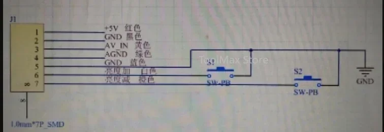 DIY単眼鏡ミニチュアディスプレイビデオグラスFPVミニチュアディスプレイAV入力DIYナイトビジョンモニター