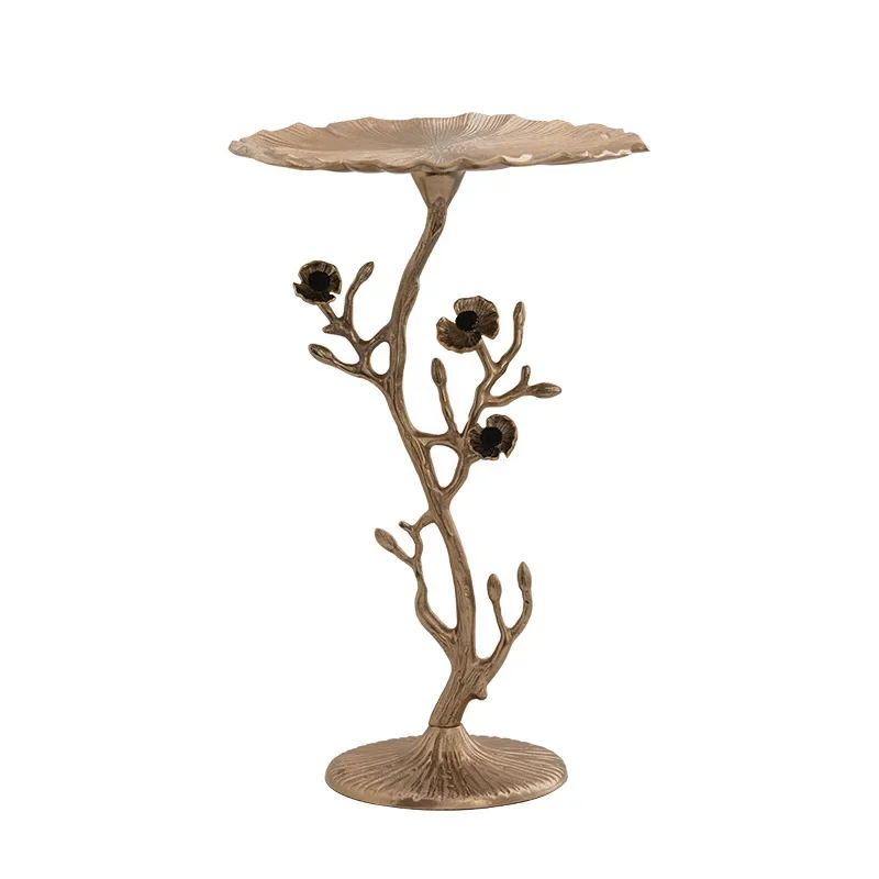 

Corner shelf bedroom bedside retro coffee table side balcony small round movable