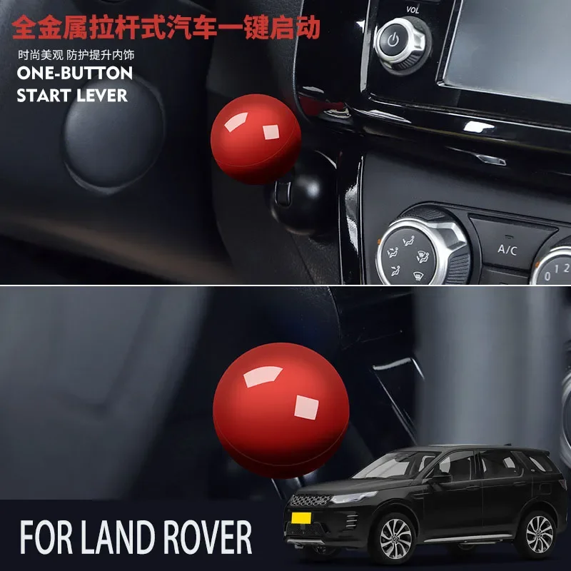 

FOR LAND ROVER car BUTTON START Modification of pull rod decorative ball All metal ball tie rod Circular decorative cover