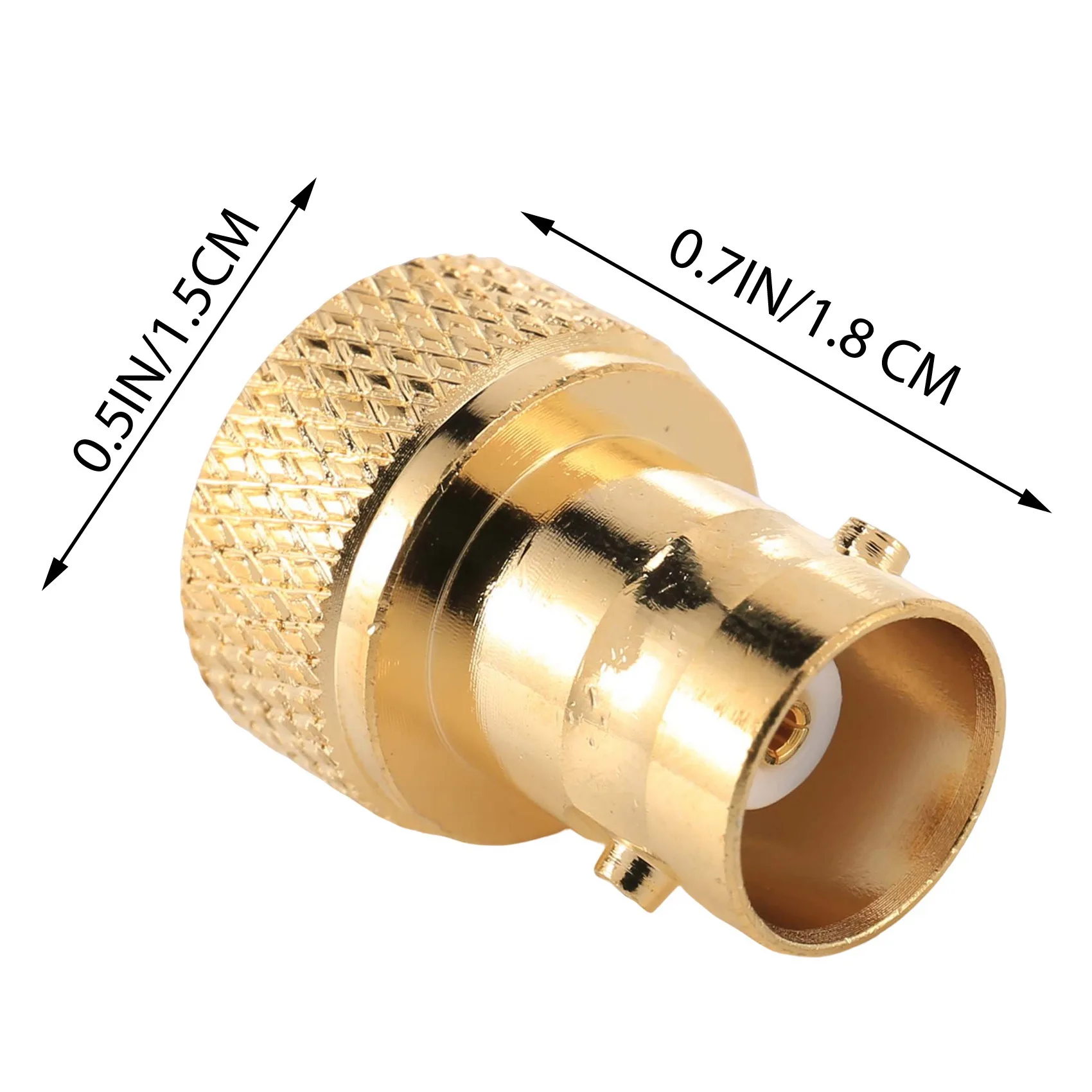 AT42 SMA Male to BNC Female Jack M/F Straight Type Adapter Coaxial Connector