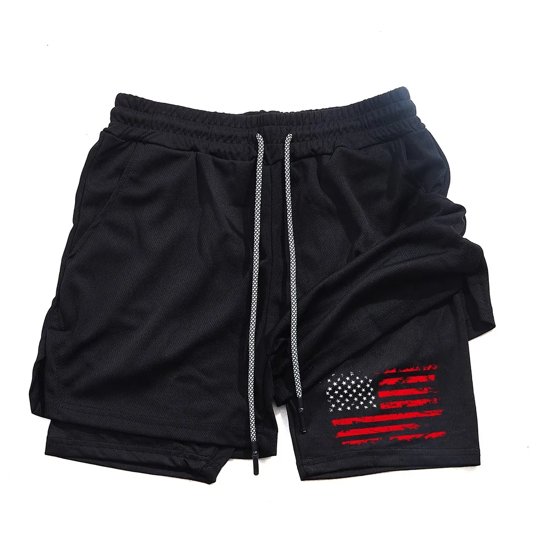 

Fashionable hot selling men's and women's 2-in-1 fitness running pants,double-layer breathable quick drying casual fitness pants