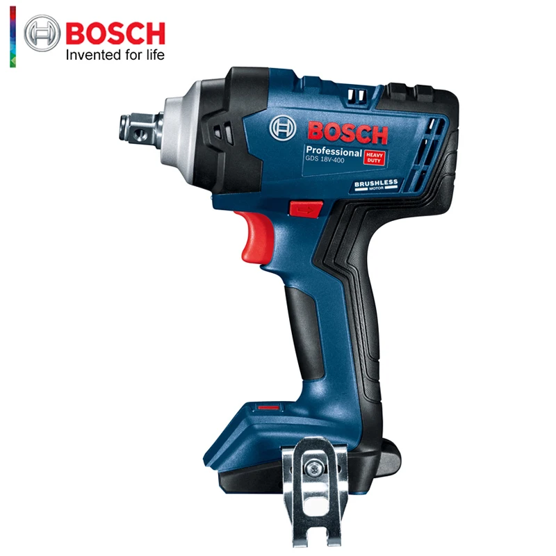 Imagem -02 - Bosch-chave de Impacto Profissional sem Escova sem Fio Ferramentas Elétricas Duráveis sem Bateria Gds18v400 18v 400n.m