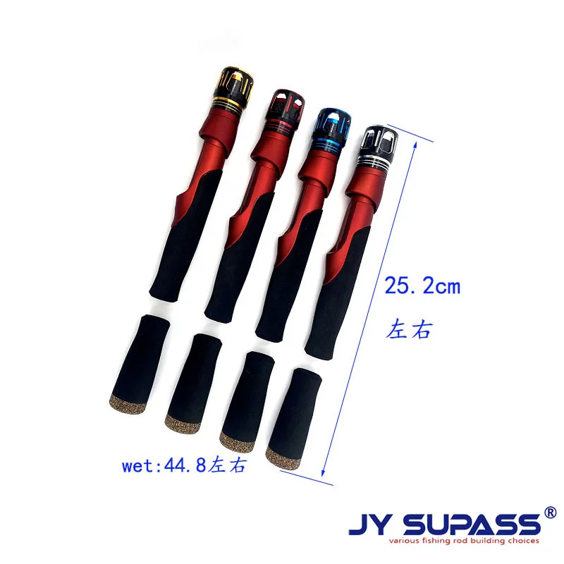 JY SUPASS Top Quality Reel Seat with Split Grips EVA foam custom fishing rod reel seat handle set repair fishing rod