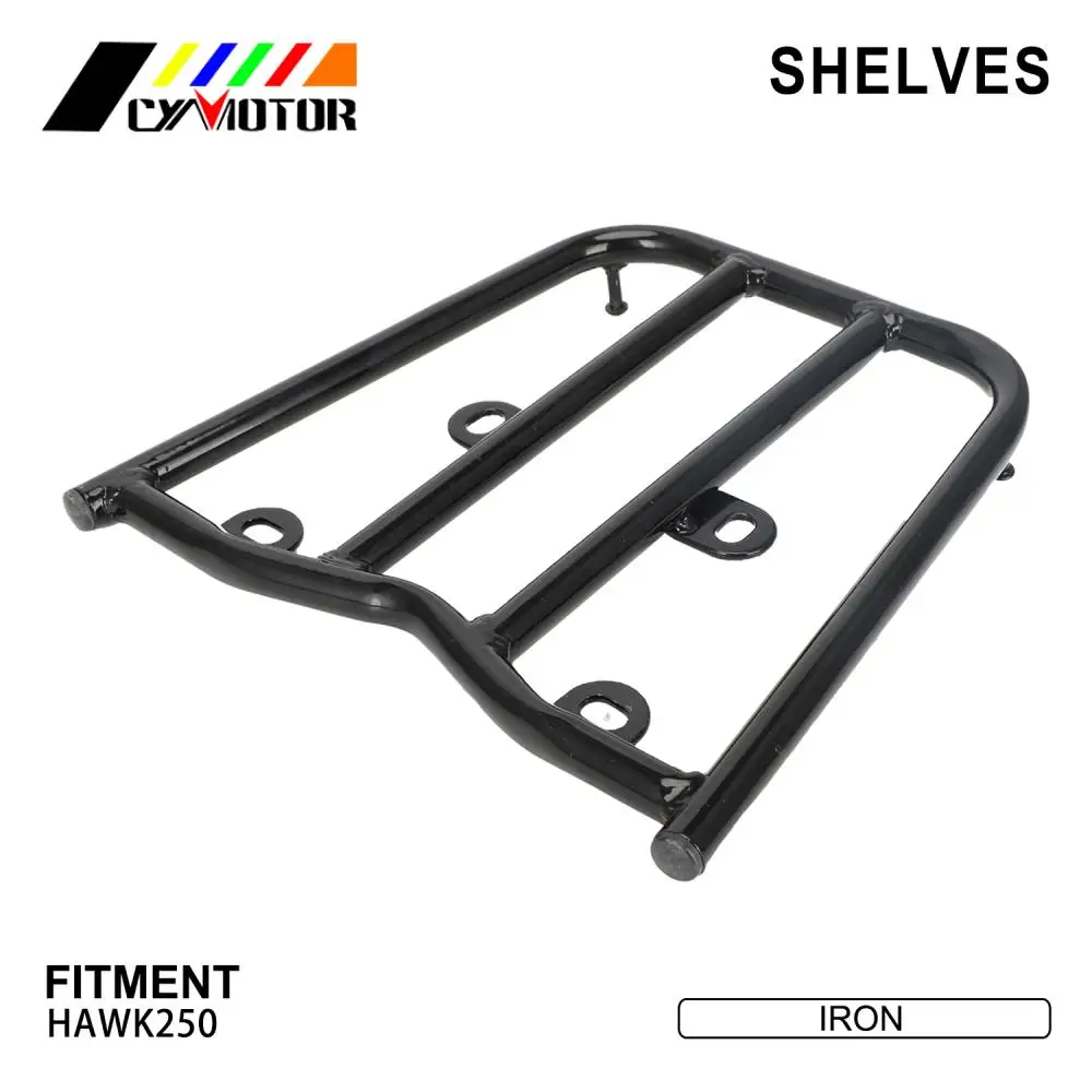 Motorcycle Rear Seat Luggage Rack For HAWK250 Support Shelf Suitcase Carrier Black Iron Motorbike Refit Accessories