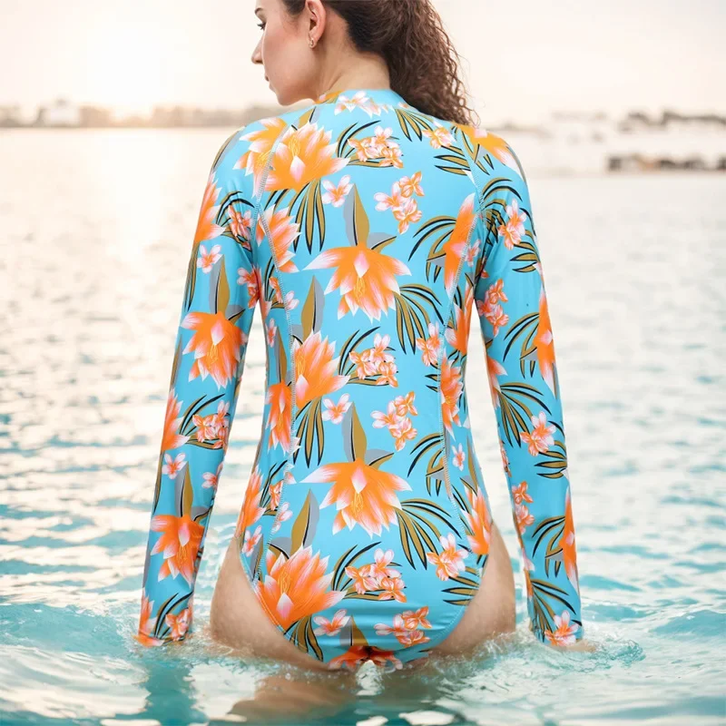 Print One Piece Swimsuit 2025 Swimwear Women Swimsuit Floral Bathing Suit Beachwear Sport Bikini Monokini Female Swimming Suits