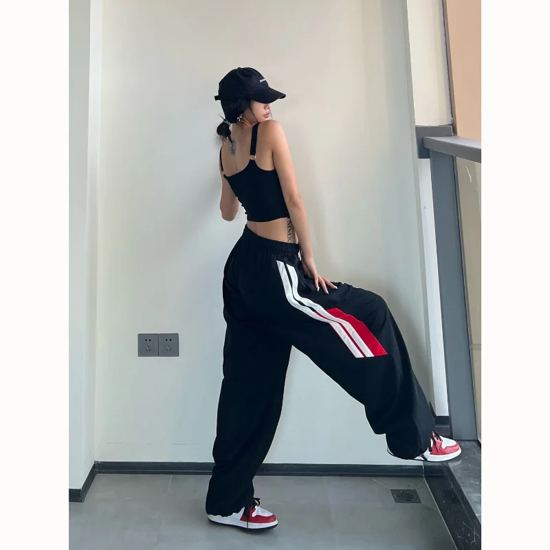 

Korean Fashion Sweatpants Casual Pants Women High Waist Y2k Grunge Streetwear HipHop Trousers Baggy Vintage Hippie Joggers