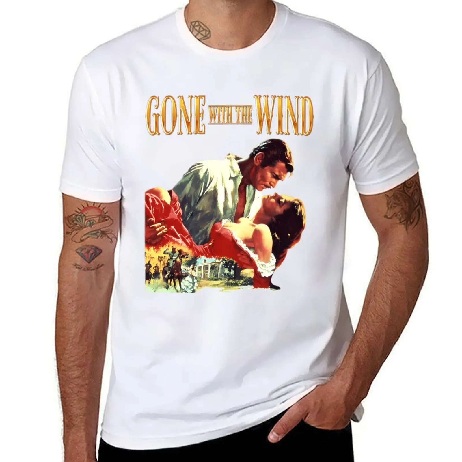 

Gone With The Wind T-Shirt t shirt for man man t shirts cotton T-shirt