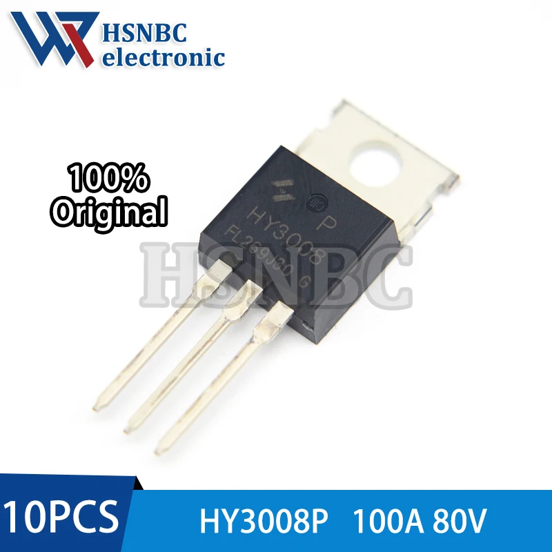 10PCS HY3008P HY3008 TO-220 100A 80V N-channel Power MOSFET Transistor 100% New Original
