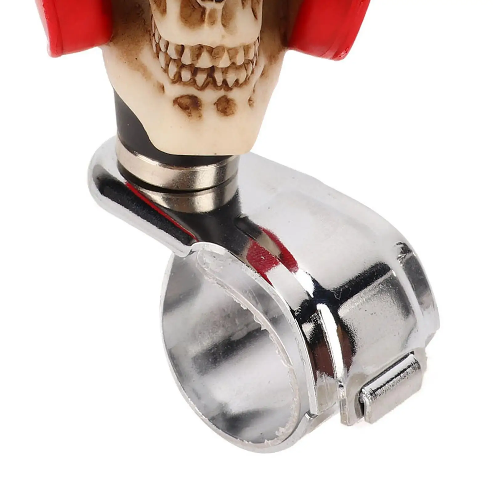 Skull Design Steering Wheel Spinner Knob - Car Power Handle for trucks , Tractors & Boats