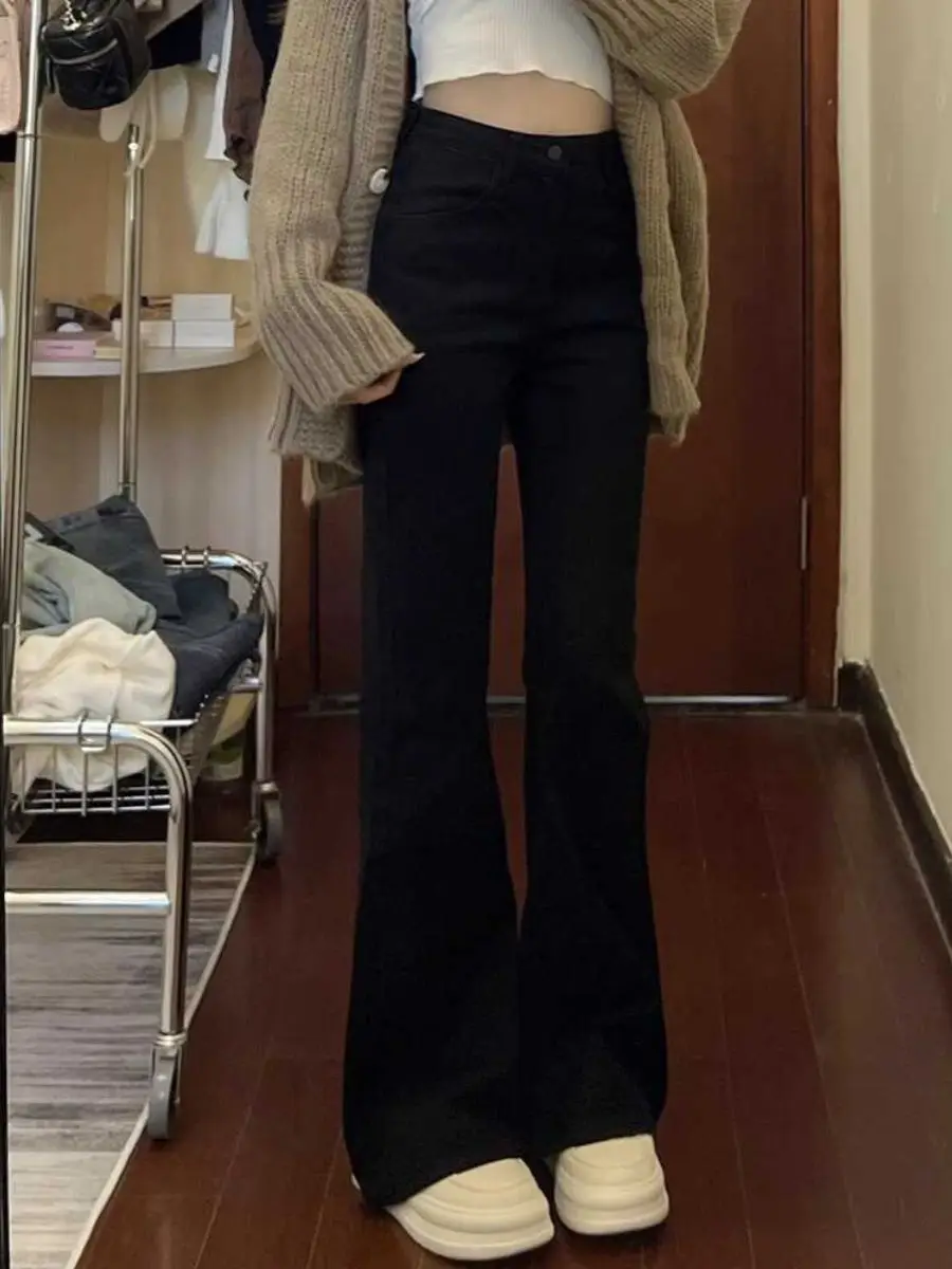 

Jeans Flared 2000S Emo Unusual Clothes Cowgirl Western American Style Retro Vintage Female Trousers Ladies Fashion Tassels