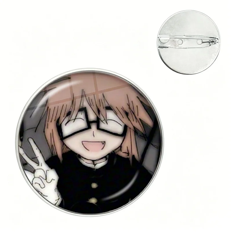Ranfren Anime Glass Pin Randal Ivory Fanart Cartoon Brooch Badge Bag Decor Accessories Fans Collect Friends Gifts ﻿