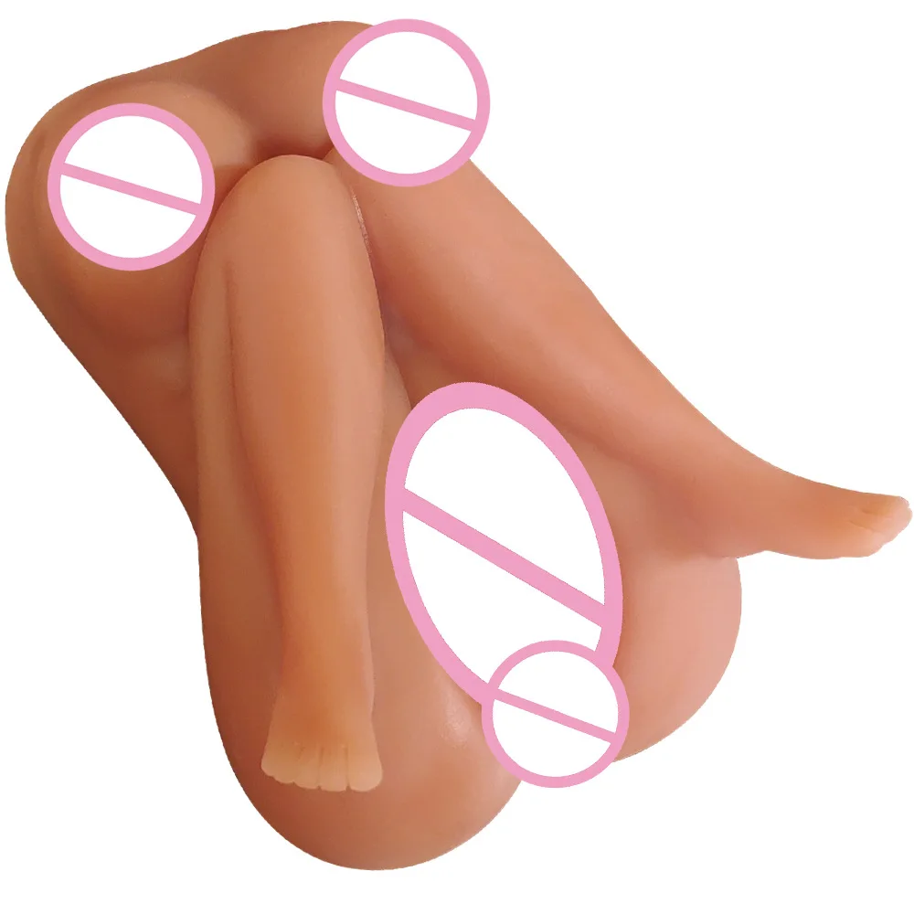 Sex Doll Male Masturbator Mini Love Doll Lifelike Pocket Pussy with 3D Realistic Textured Vagina Anal 2-Channels Soft Boobs