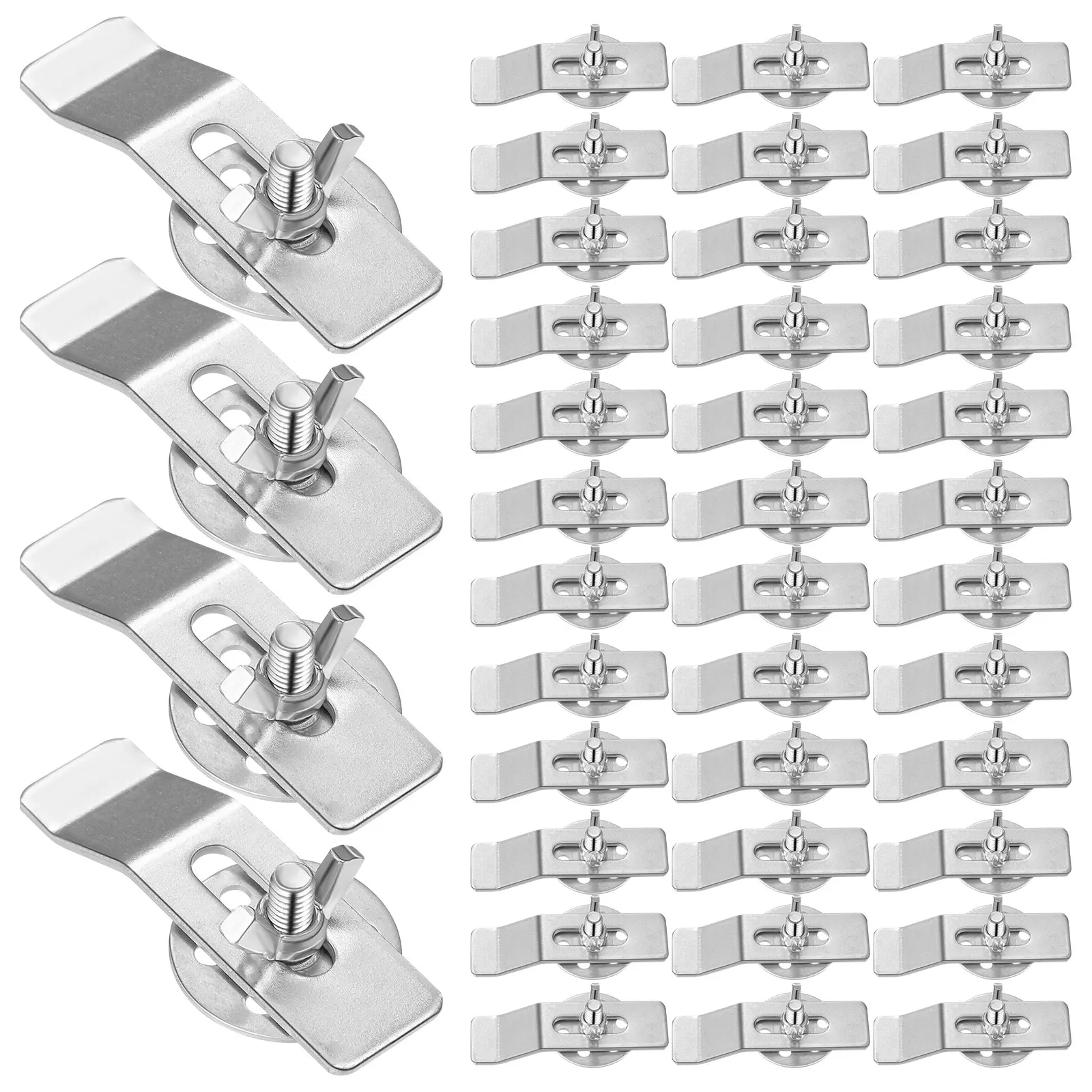 

36Pcs Sink Installation Kit Undermount Sink Clips For Epoxy Undermount Clips Brackets Mounting Support for Kitchen & Bathroom