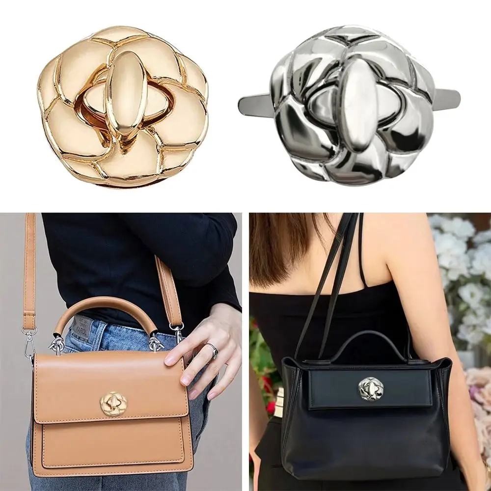 1Pcs DIY Metal Clasp Turn Locks Twist Lock for Handmade Handbag Shoulder Bag Purse Bag Parts Accessories Metal Buckle