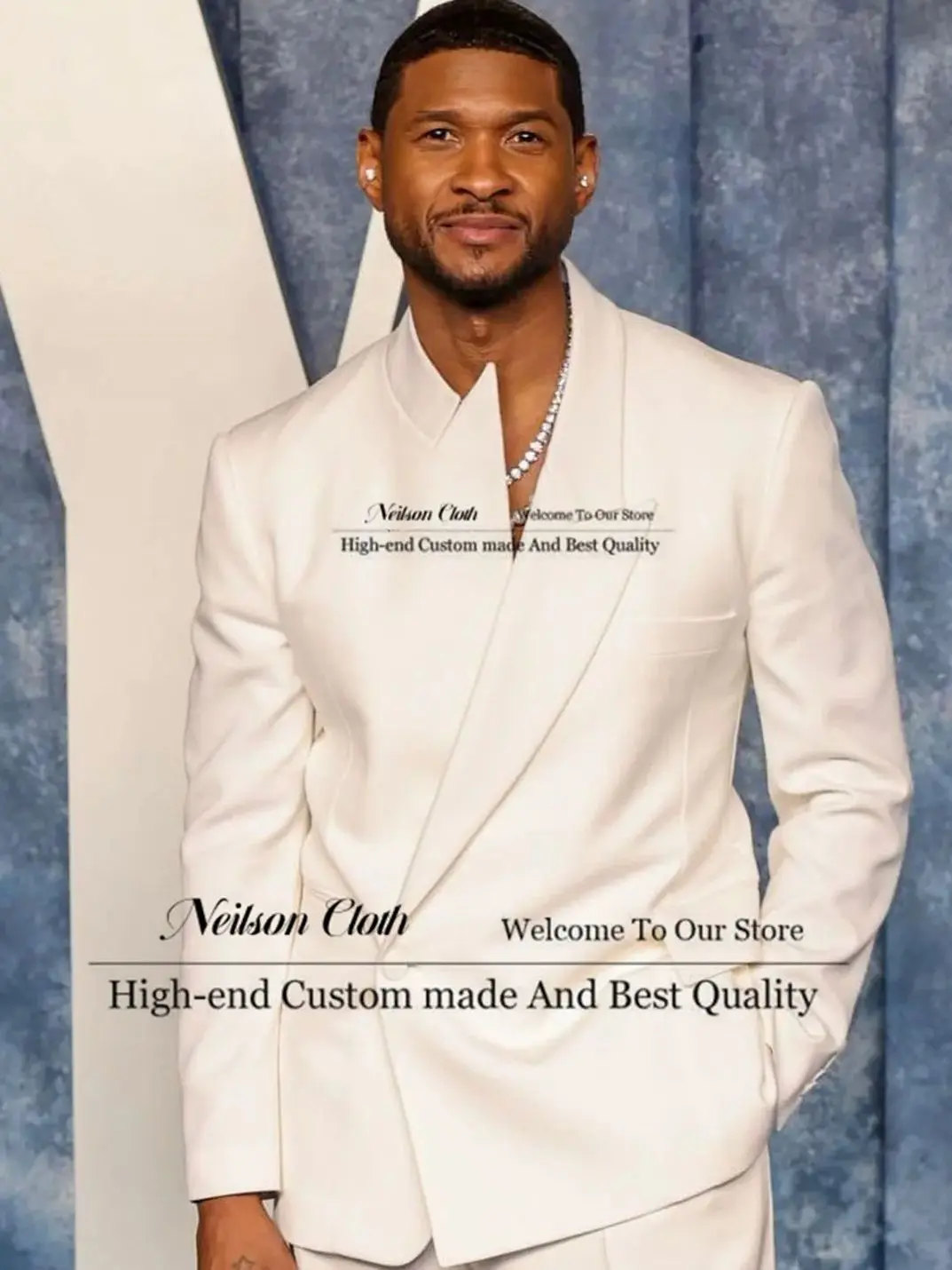 

Fashion White Male Prom Blazers 2 Pieces Sets Slim Fit Groom Wedding Tuxedos For Men Customized Groomsmen Terno Masculino