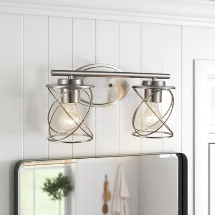 

Vanity Lights Bathroom Light Fixtures Over Mirror Vanity Light Farmhouse Wall Lights with Clear Glass Shade Bathroom Wall Lamp