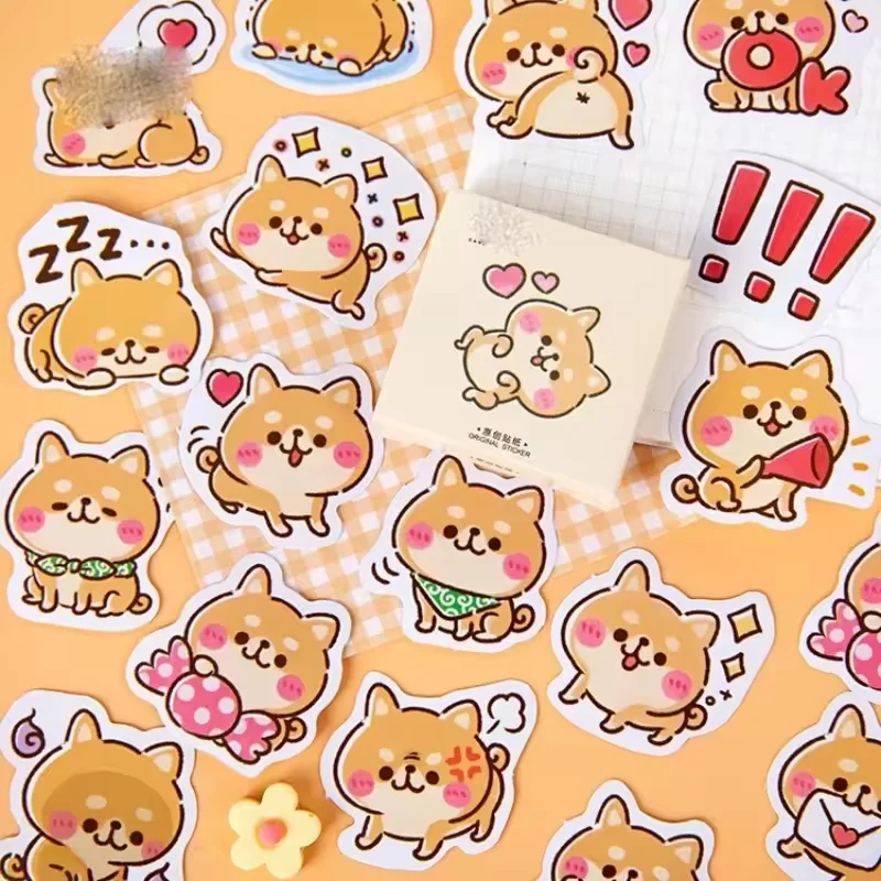 

45 Sheets Per Pack Animal Dog Series Stickers Diary Decoration Scrapbook Stickers Diy Album Decoration Student Gift Stickers