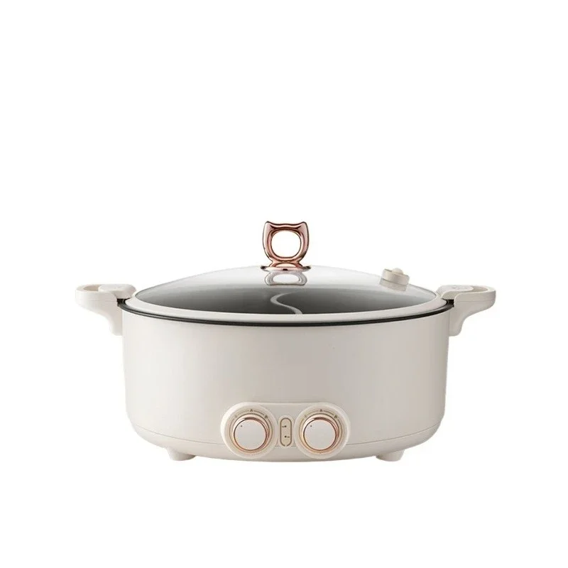 

All-in-one electric hot pot 8L large-capacity multi-pot cookware rapid heating multi-pot tempered glass cover non-stick pan