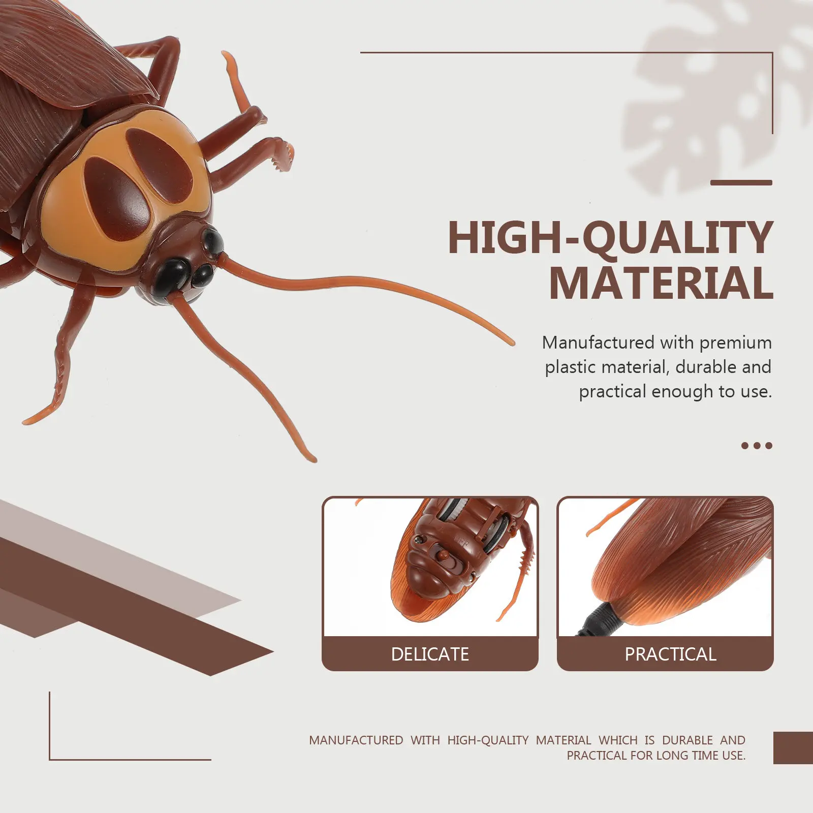 مجموعة واحدة من نموذج حيوان الصراصير الكهربائي المتحرك بالتحكم عن بعد، دعابة مضحكة، زينة للمهرجانات، لعبة مخيفة وممتعة، نموذج حيوانات وهمية