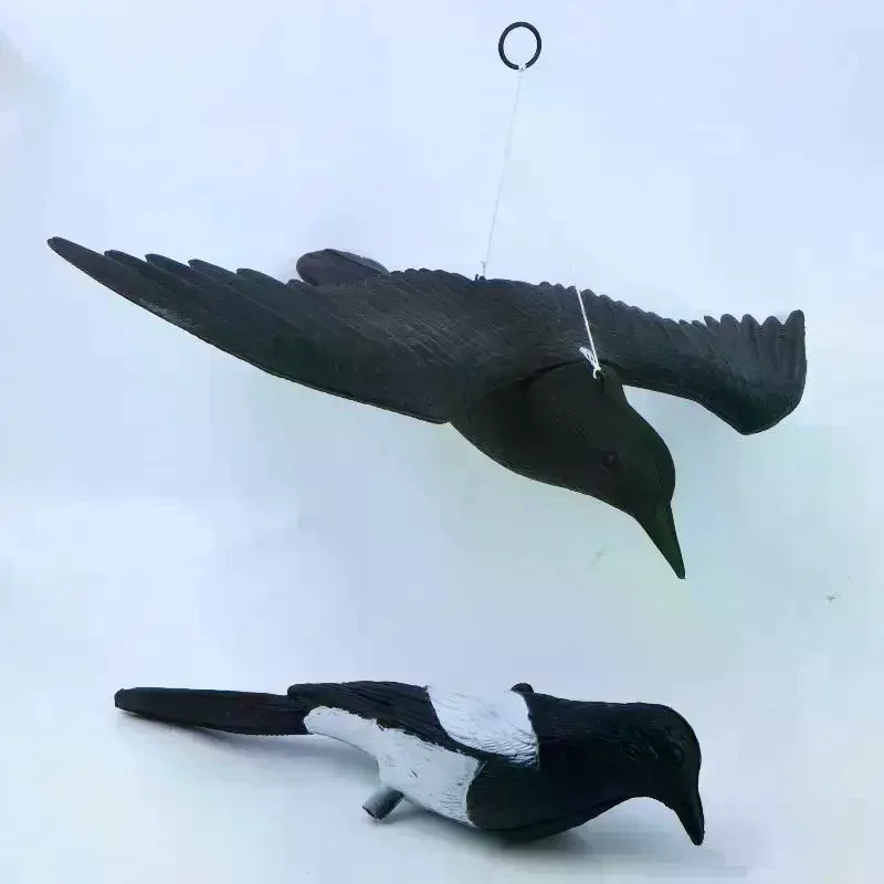 Crow Black Raven Bird Repellent Natural Pest Control Pigeon Repellent Raven Prop Scary Decoration Party Supplies Simulation