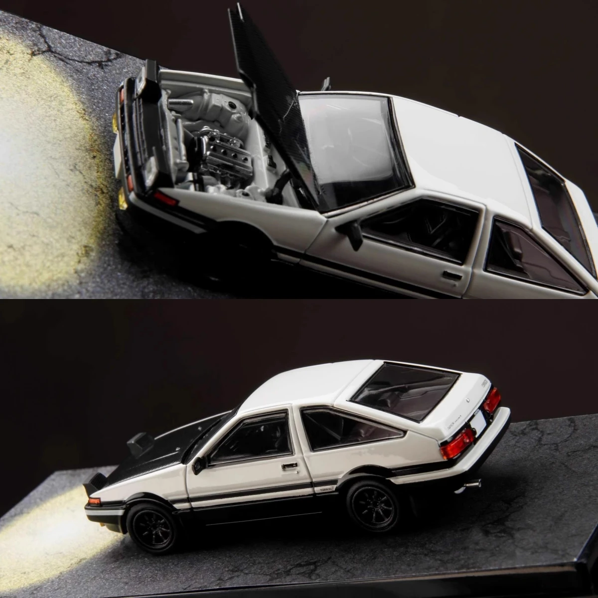 سيارة HJ HOBBY JAPAN 1:64 AE86 الأولي D Diecast