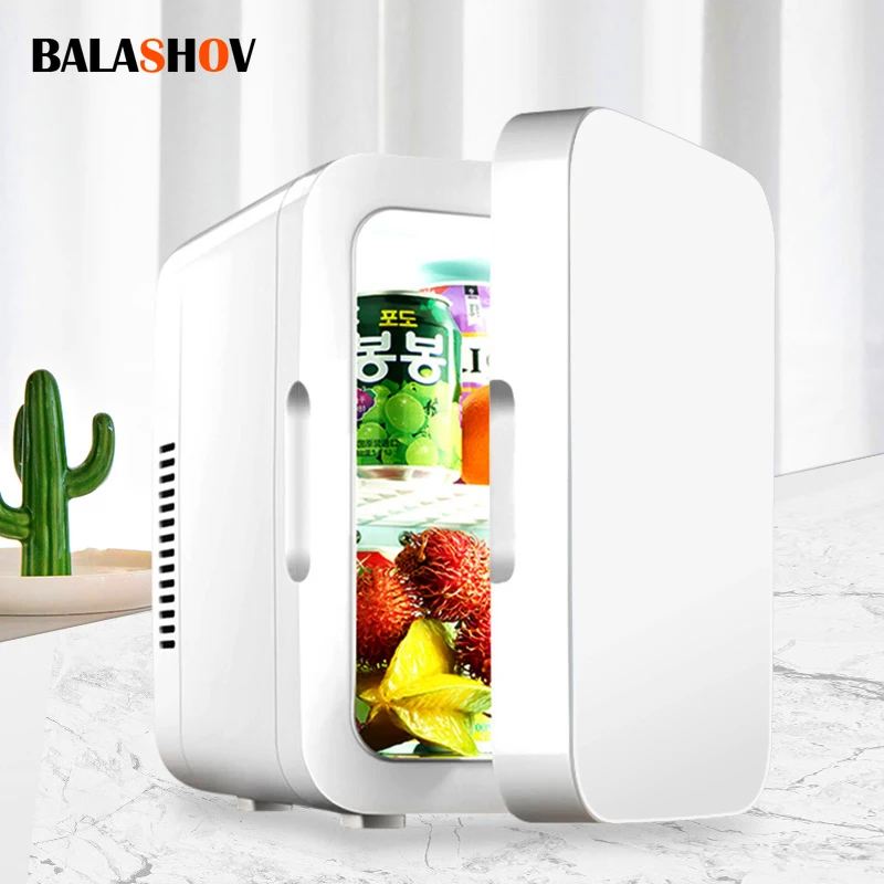 

Portable Mini Refrigerator 8L Car refrigerator refrigeration 12V/220V For Car Truck Kitchen Home Use Picnic Camping Mute Freezer