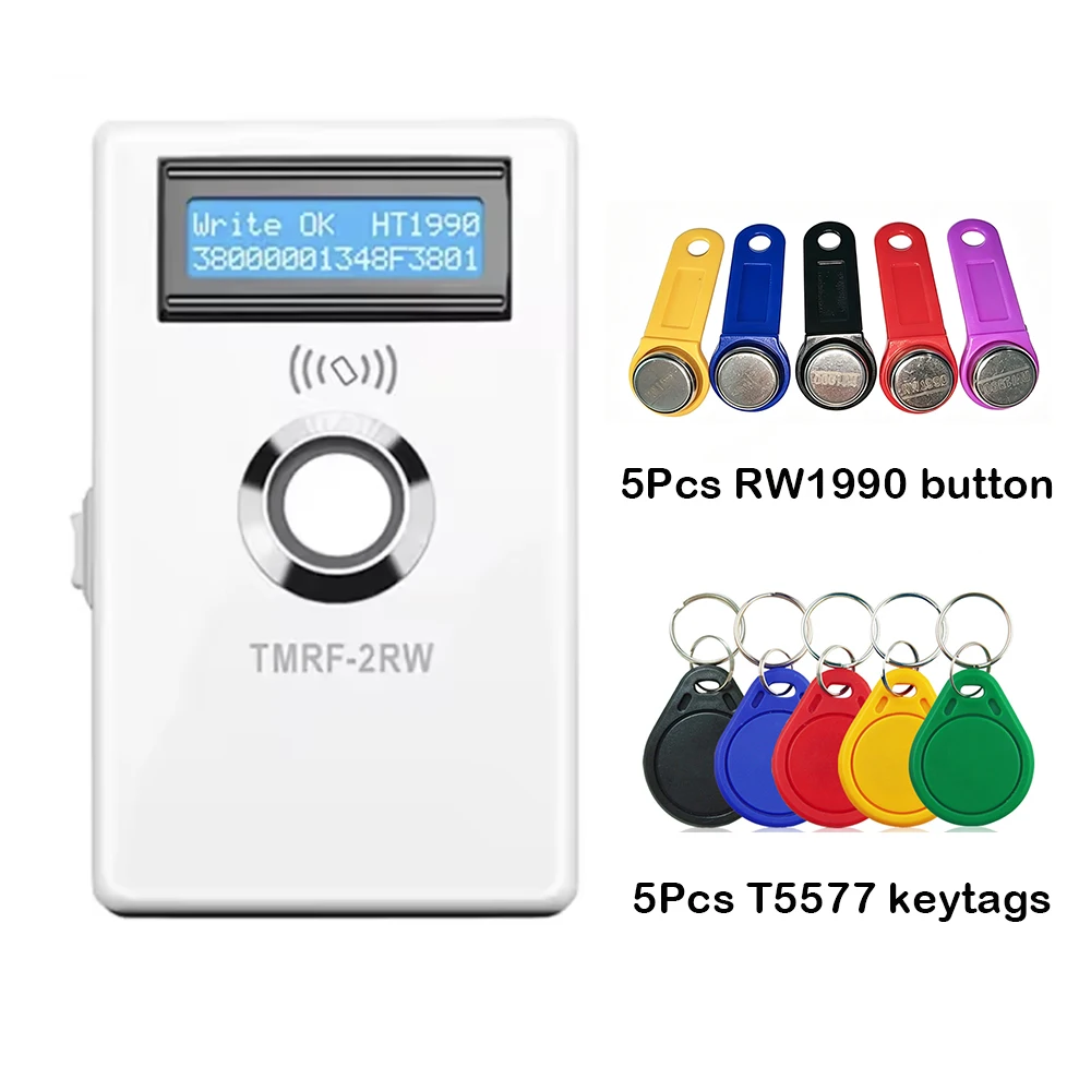 1Pc/Lot TMRF-2RW iButton Programmer RW1990 TM1990 Ibutton DS1990A Duplicator Copier 125Khz RFID Reader T5577 keytags