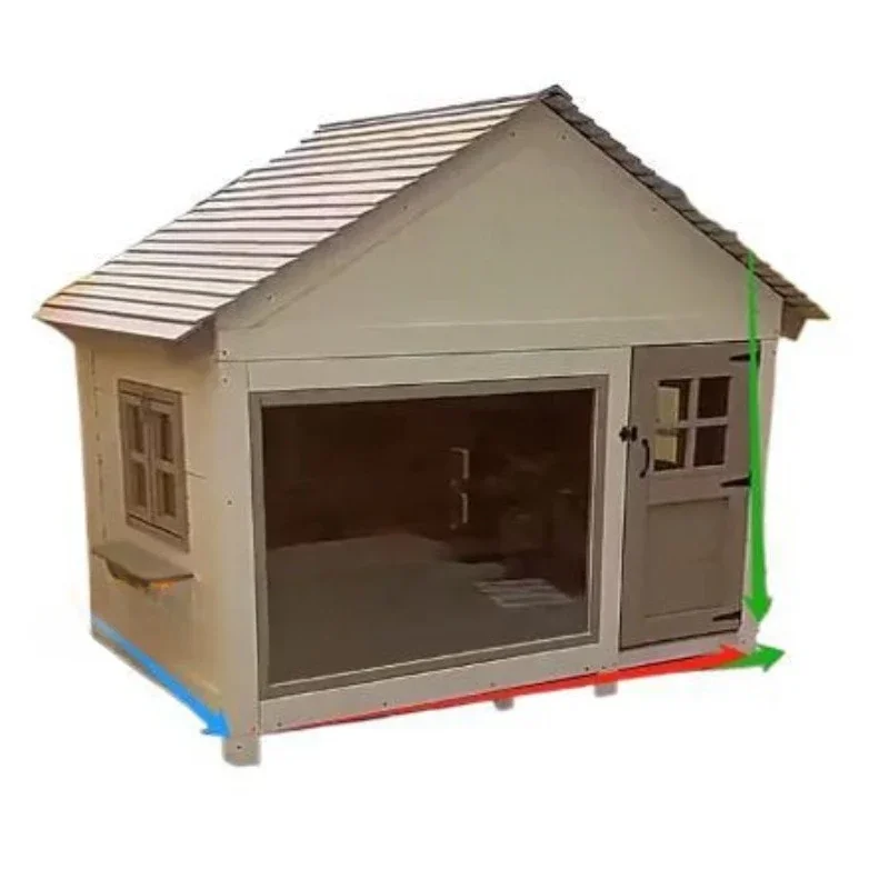 

Solid wood dog house universal in all seasons, large dog rainproof and waterproof kennel, wooden cat nest, dog cage