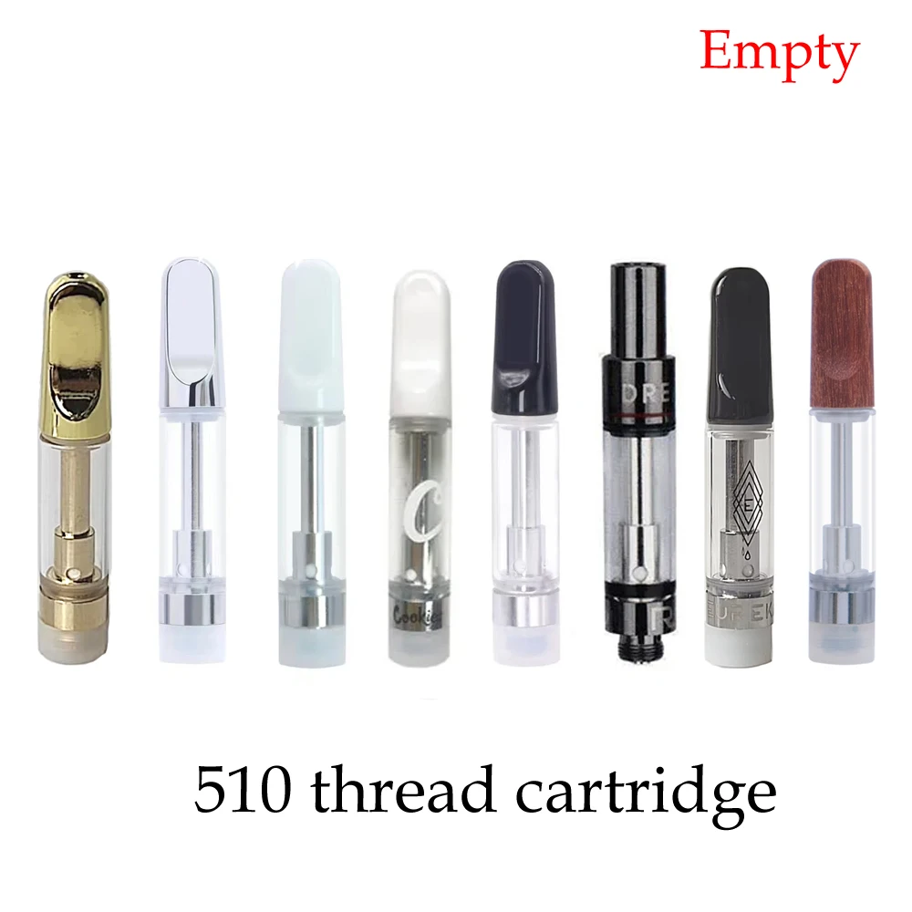 

100pcs/lot Eureka California Honey CC-ELL 510 Thread Cartridge Empty Pod 0.5ml/0.8ml/1.0ml Ceramic Coil Vape Atomizer E-cig