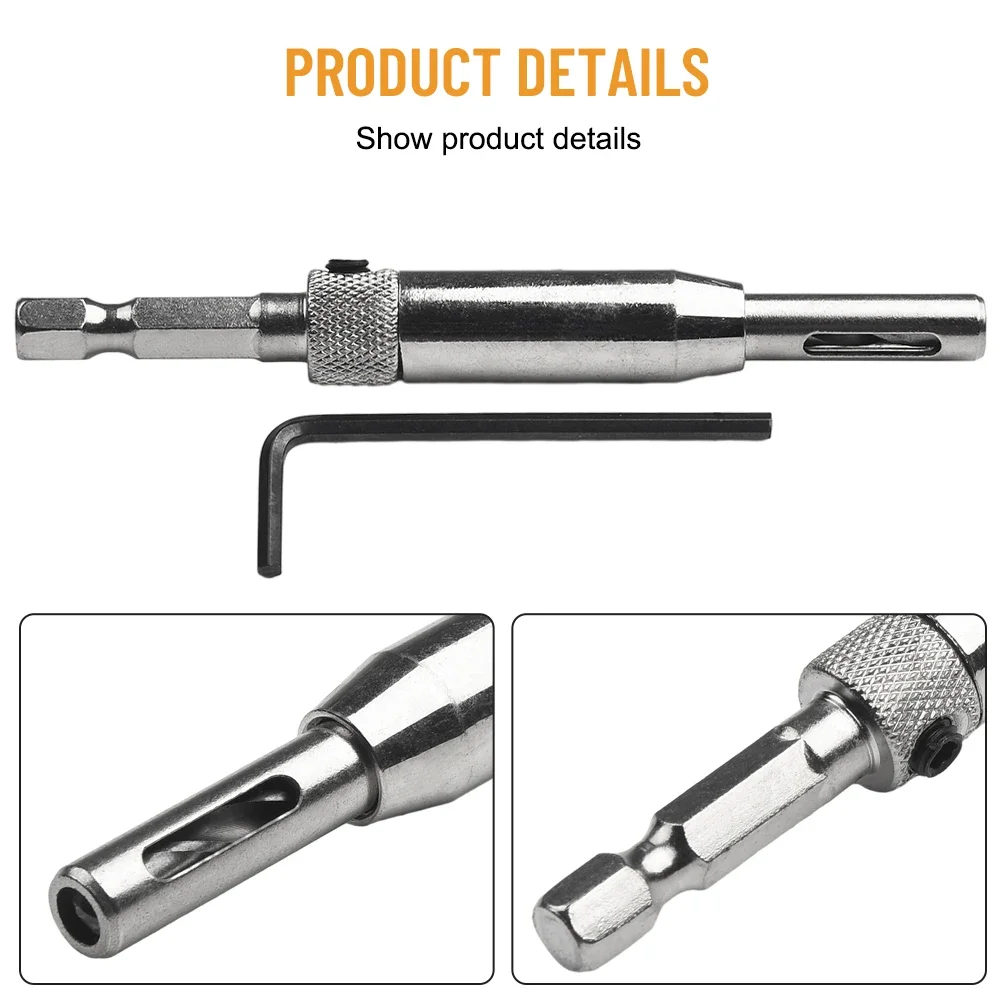 1pcs Hinge Drill Bit 7 Specifications Drill Bit High-speed Steel Power Tools Precise Positioning Self Centering Hinge