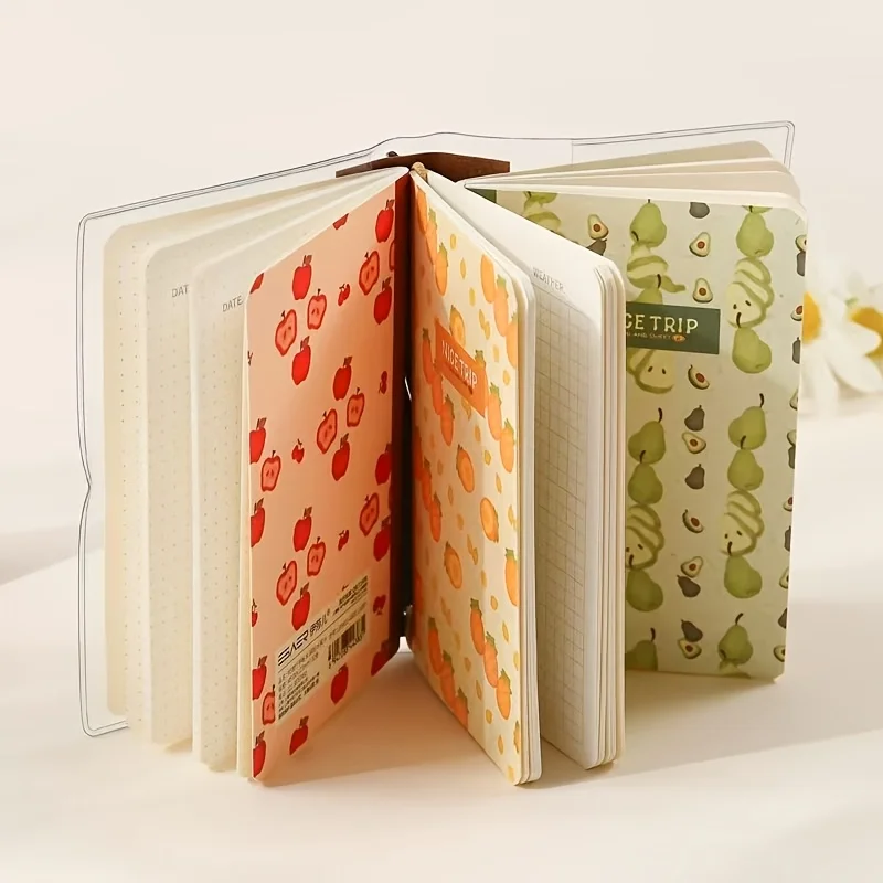 M5 Travel Journal Notebook Ins Style Fruit Cover Grid Blank Dot Pages