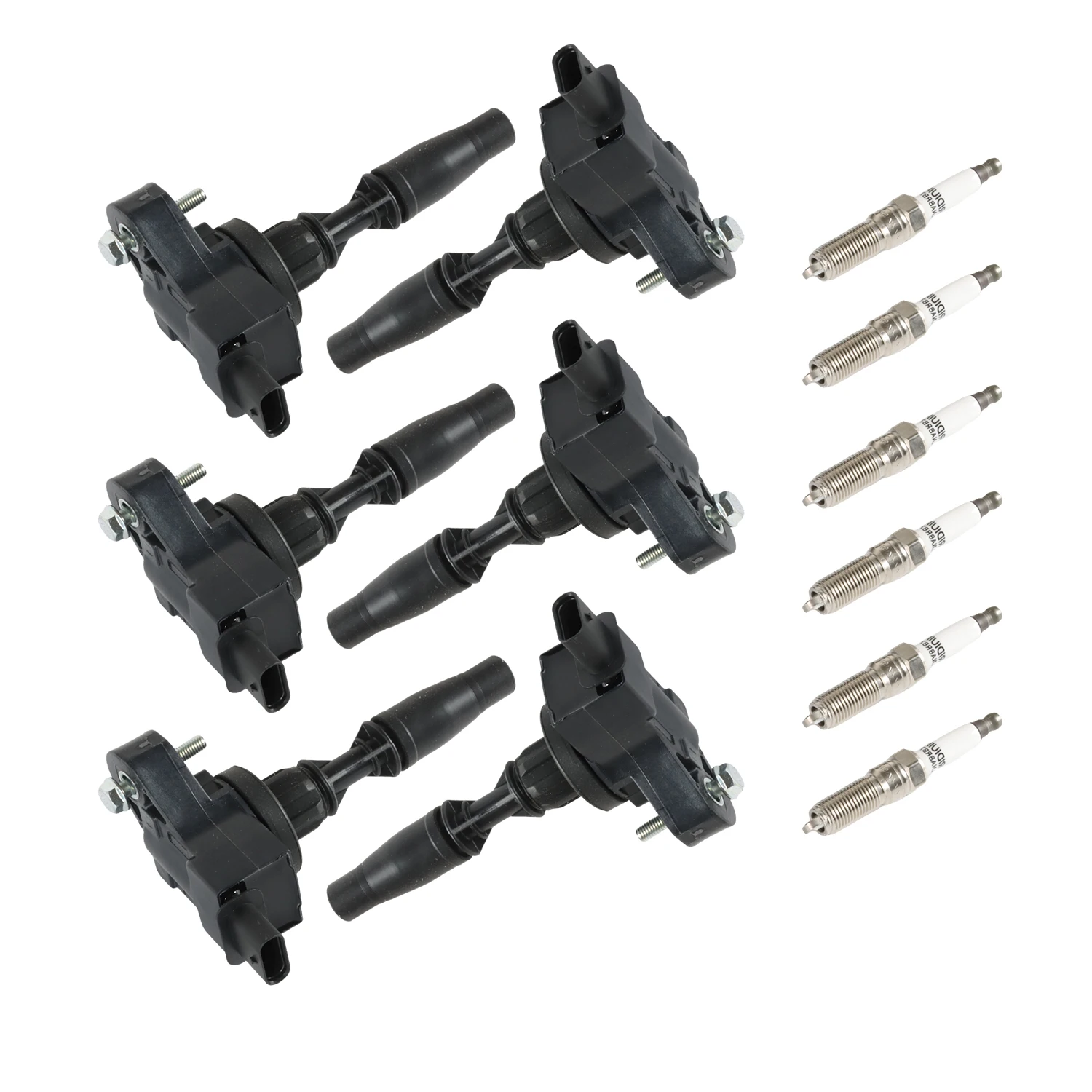 6 قطعة ملفات تشغيل محرك السيارات 6 قطعة إيريديوم اعة UF830 UF-830 12666339 12707304 91768 لكاديلاك ATS CT6 CTS XT5 V6 3.6L 2016-2020 #2