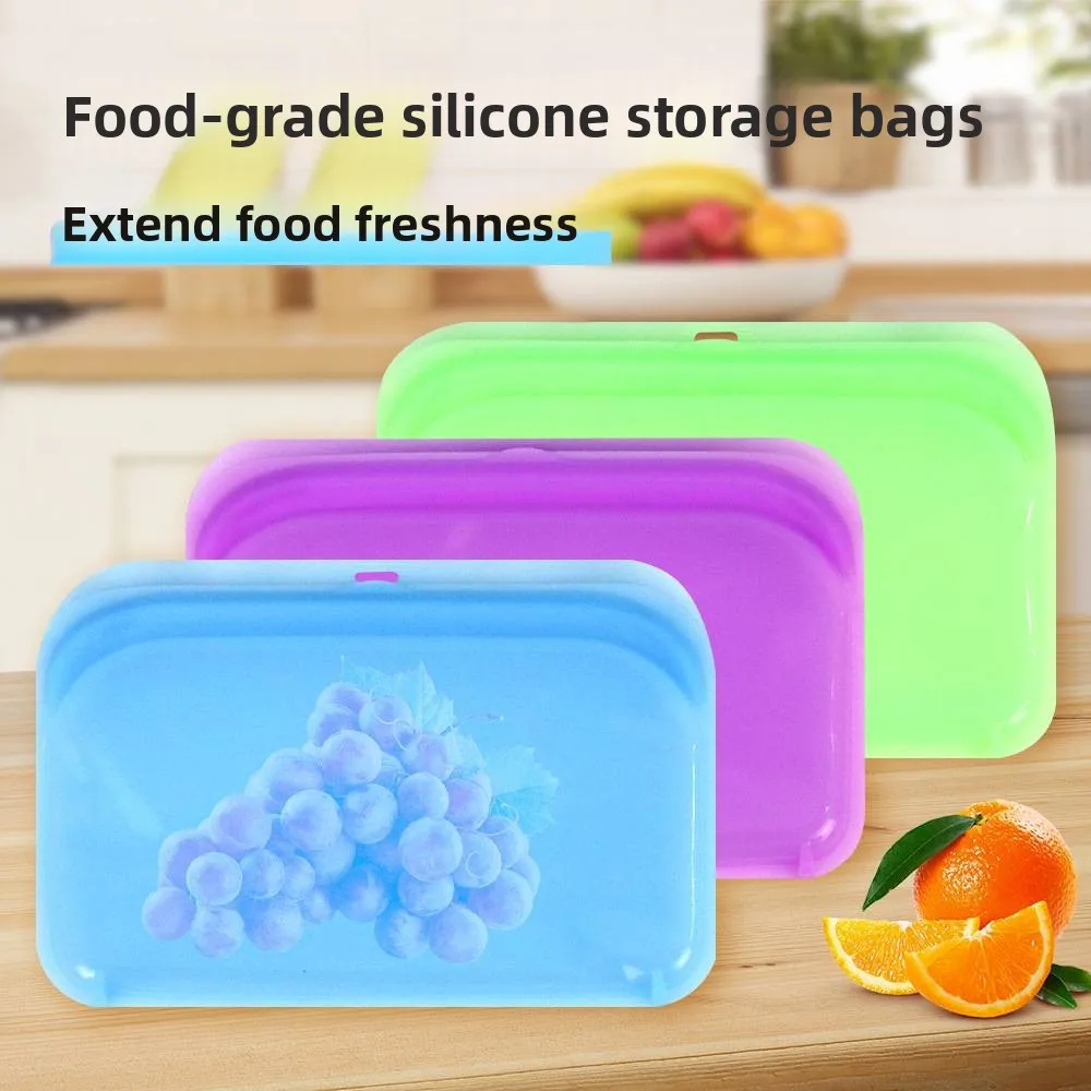 ベストセラー-シリコン製食品保存袋-防臭-冷蔵庫鮮度保持-密封-キッチン整理袋-環境に優しい-エコフレンドリー