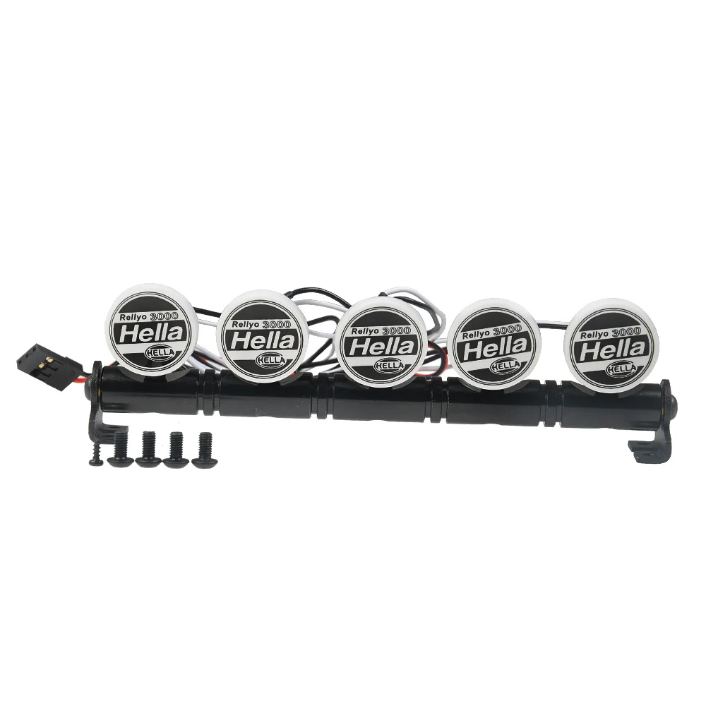 MIBIDAO 2/4LED RC Auto Dach Licht Runde Lampe Scheinwerfer Für 1/10 Axial SCX10 II 90046 TRX4 Tamiya CC01 D90 D110