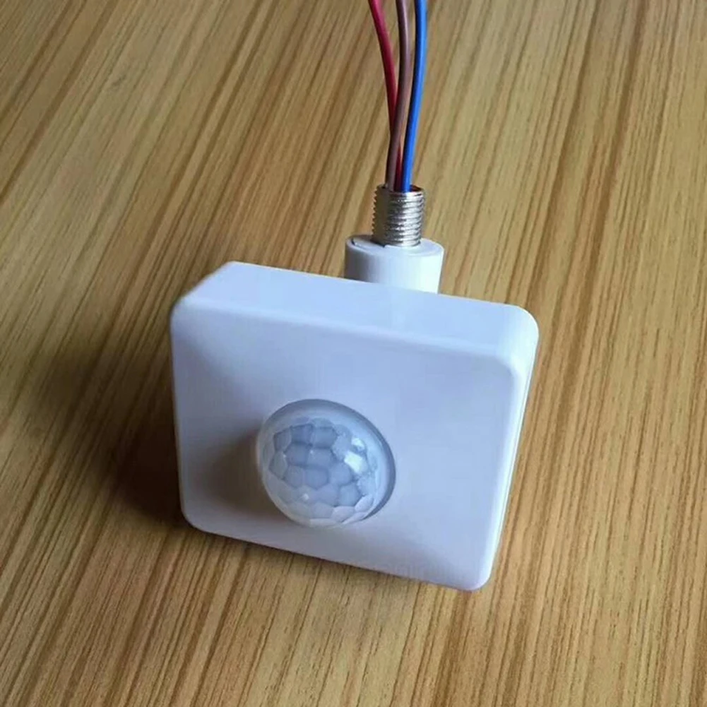 Sensor de movimiento detector mini interruptor PIR infrarrojo, 160 grados, CA 85-265V, ABS, seguridad del hogar, luz LED automática duradera