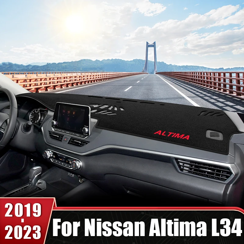 

For Nissan Altima L34 2019 2020 2021 2022 2023 Car Dashboard Cover Sun Shade Avoid Light Mat Anti-UV Non-Slip Case Accessories