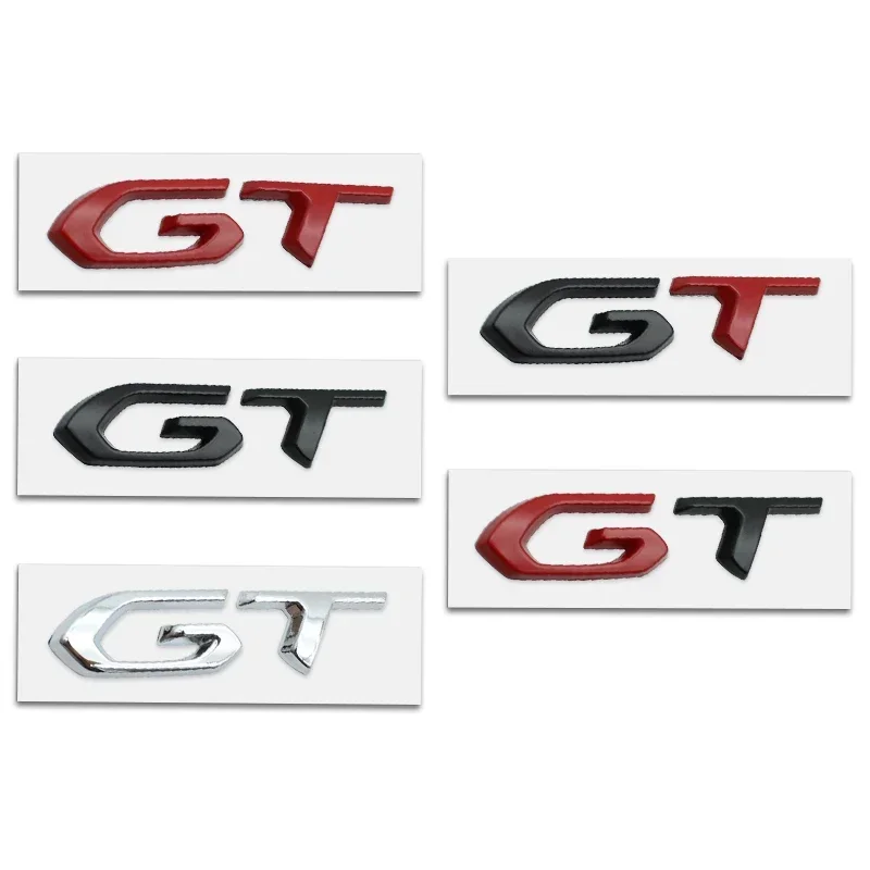 1pcs ABS 3D Car GT Line Emblem Badge Decals Rear Trunk Body Sticker For Peugeot Hyundai Kia Forte Ceed Cerato K3 K5 Accessories