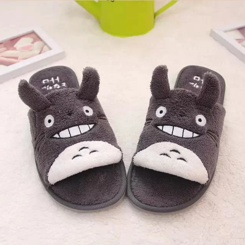 Comemore Cute Cartoon House Slippers Women Men Couples Home Slipper for Indoor House Bedroom Flat Comfortable Warm Winter Shoes